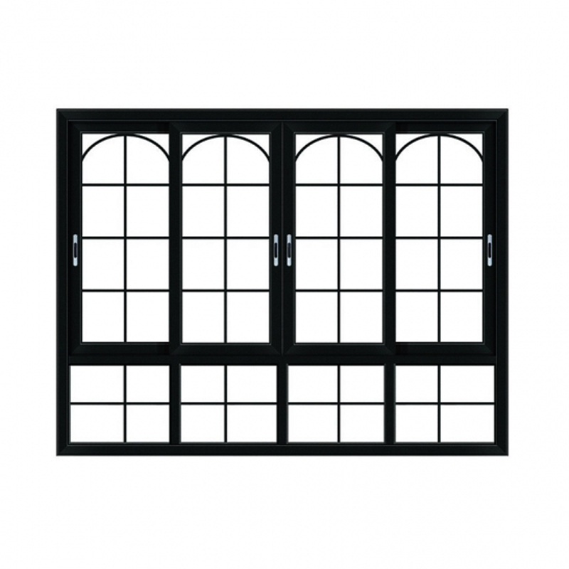 Aluminium black sliding window