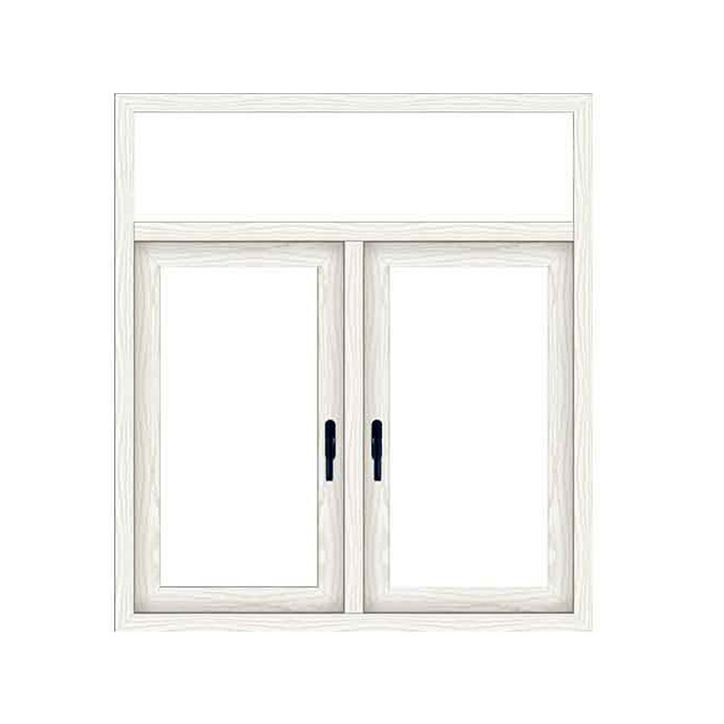 Aluminium white wood grain window