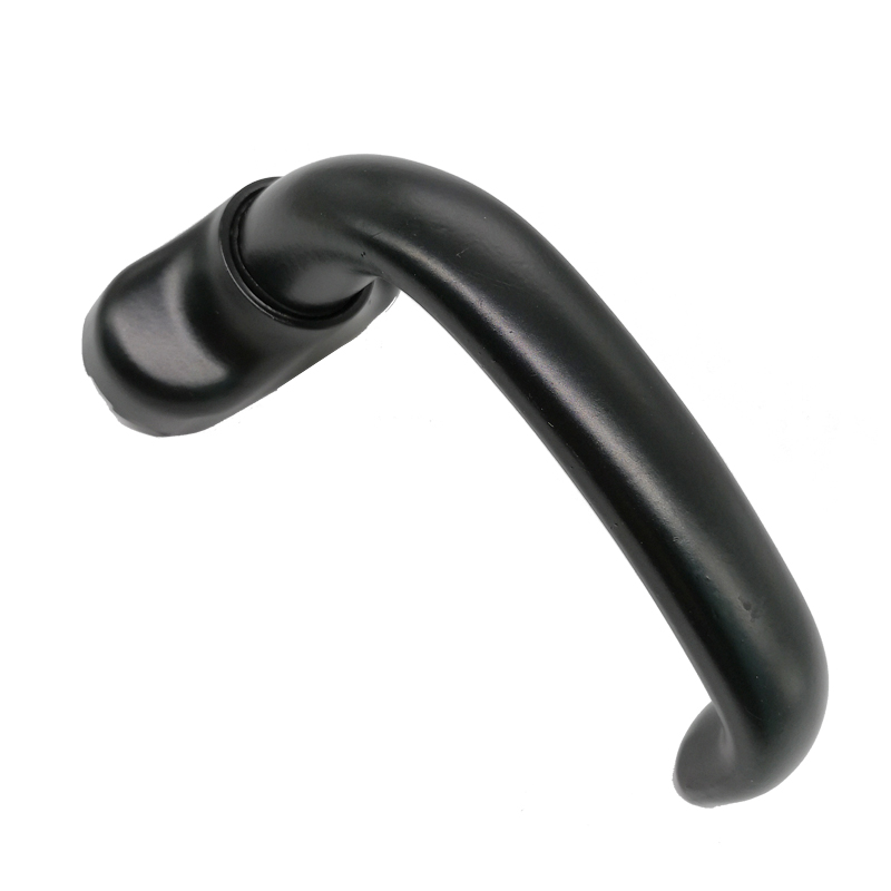 Black window handle galvanized iron